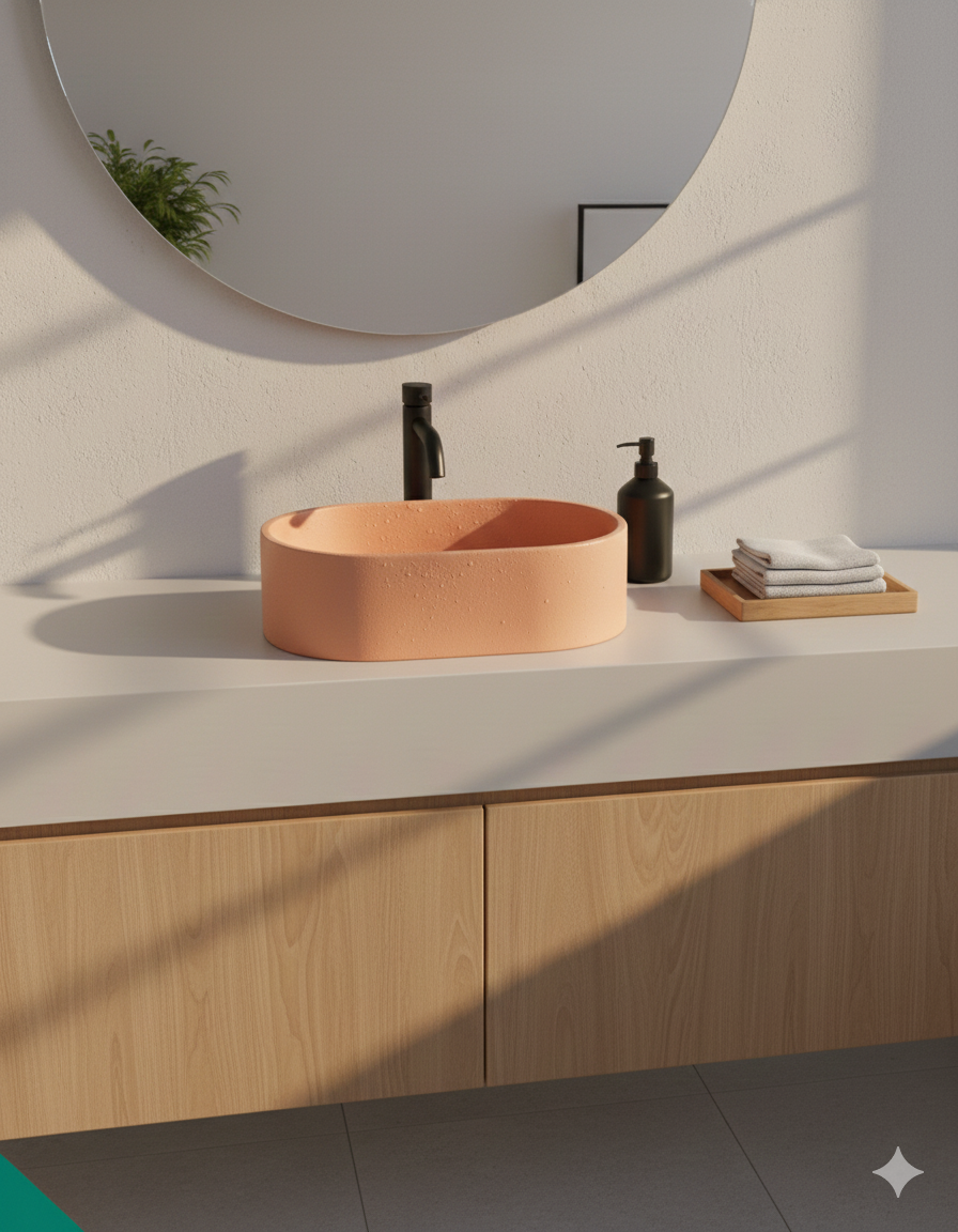 Space Concrete sink - Pill design
