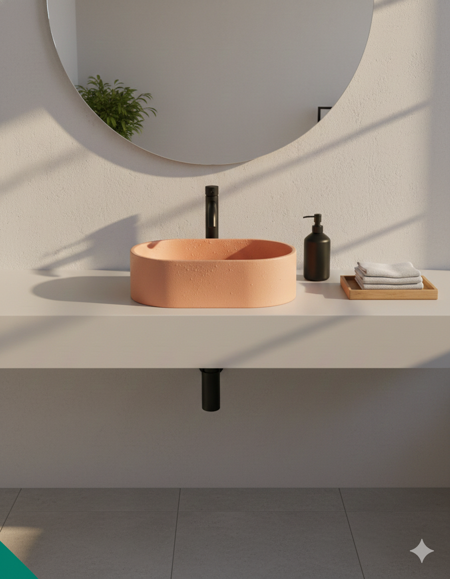 Space Concrete sink - Pill design