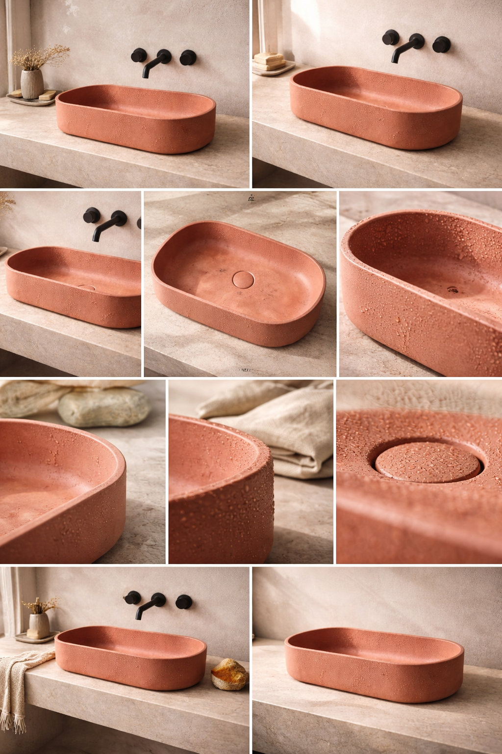 Space Concrete sink - Pill design